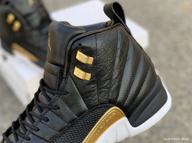Rep Retro Gold-White 'Reptile' Metallic 12 Air Jordan Black AO6068-007 0715
